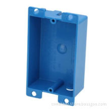B108R-UPC Switch Outlet Box Old Work 1 Gang Blue electrical box for wall light fixture dryer single gang outlet box